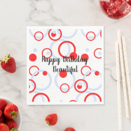 Circles Grattis på födelsedagen Belar Pappersservett