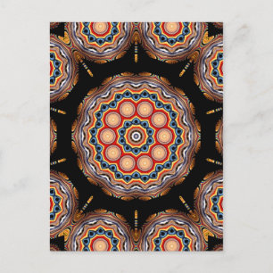 Circles Kaleidoscope Vykort