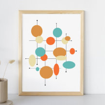 Circles Mid Century Modern Styled
