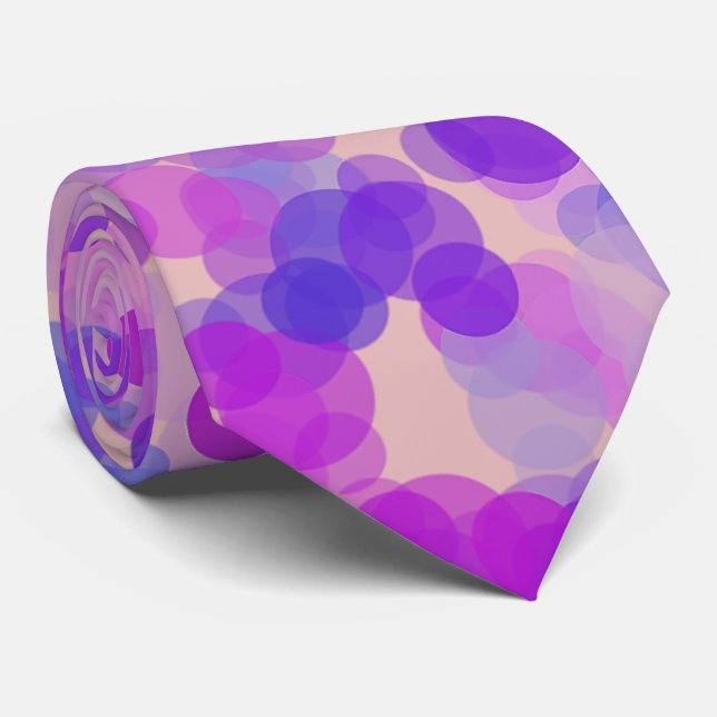 Circles Mönster Neck Tie Slips (Rullad)