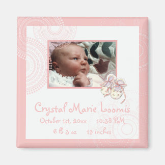 Circles 'n Booty, Baby Magnet Birth Notice