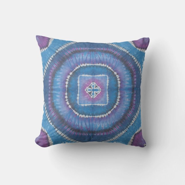 Circles & Squares Tie Dye American MoJo Pillow Kudde (Framsida)