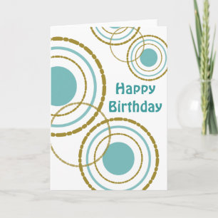 Circles Trio Birthday Card Kort