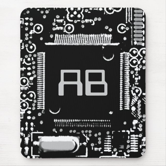 Circuit Black and White 2 monogram munspad Musmatta (Framsidan)