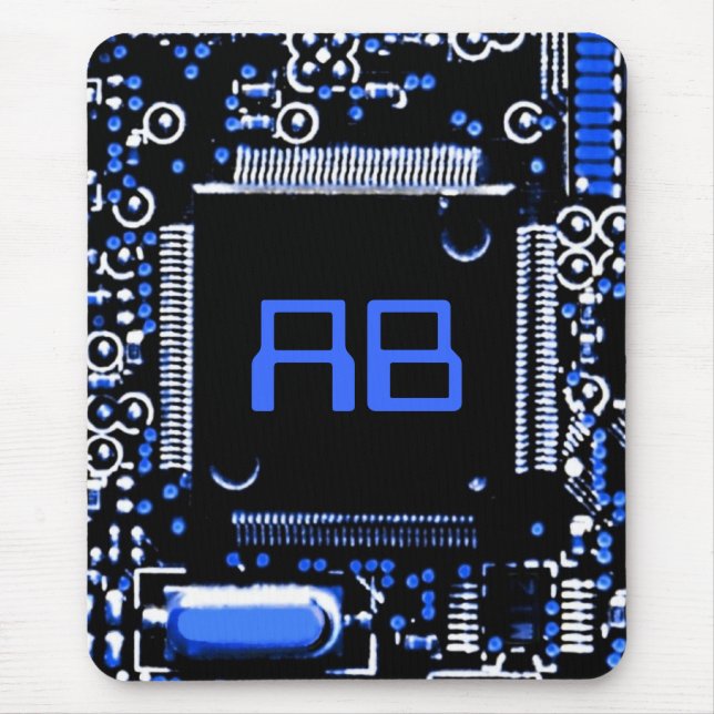 Circuit Blue 2 monogram munspad Musmatta (Framsidan)