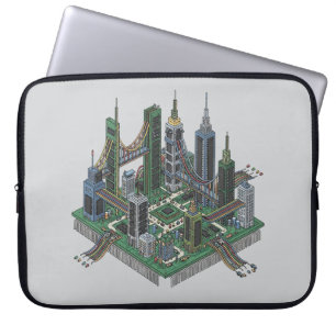 Circuit Board City Chip Futuristiska City Fodral