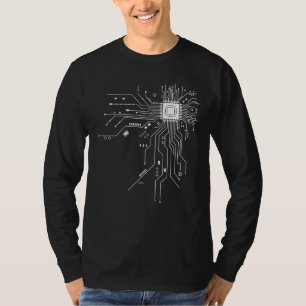 Circuit Board Computer Science Ingenjör Cpu Chip T Shirt