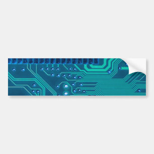 Circuit Board Geek Teknologi Bildekal