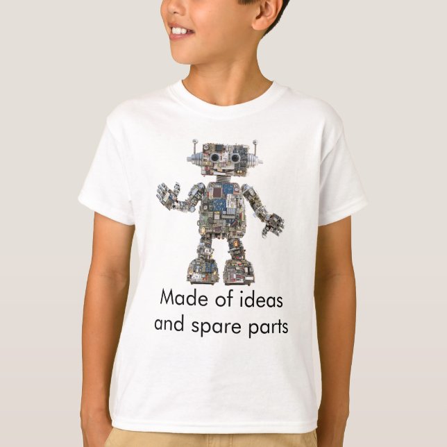 Circuit Bot Portrait T Shirt (Framsida)
