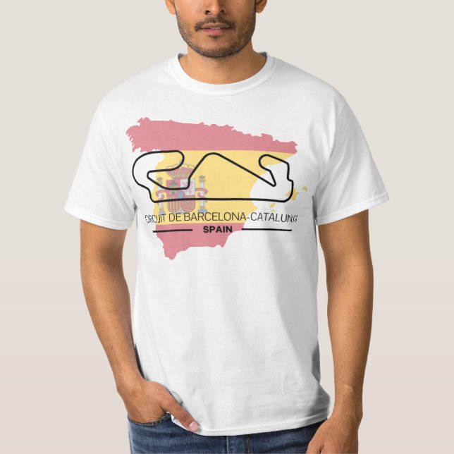 Circuit De Barcelona Formula 1 T-shirt (Framsida)