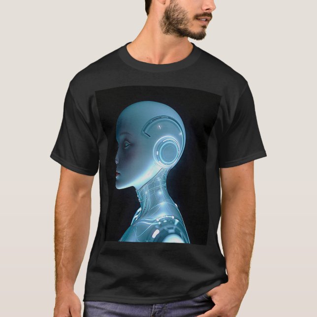 Circuit Dreams: A Cyberpunk Vision T Shirt (Framsida)
