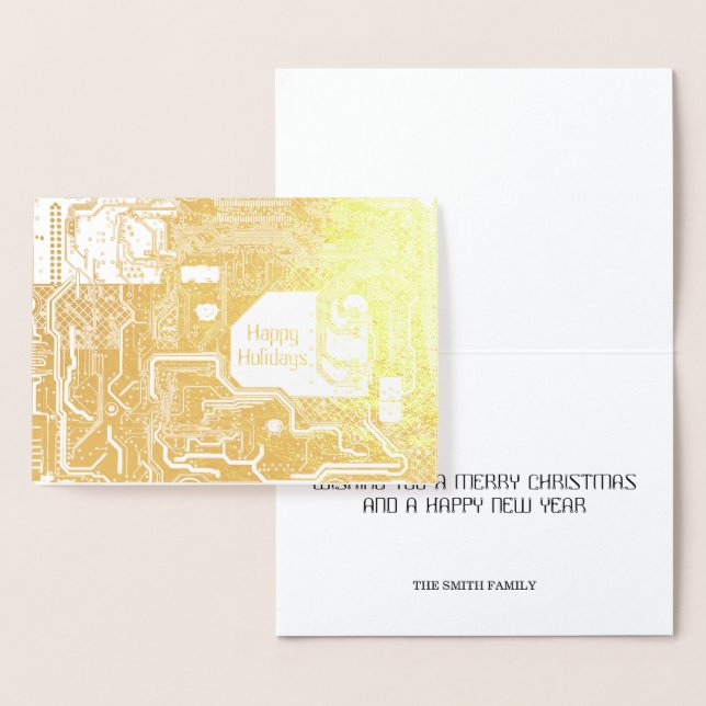 Circuit Guld Folierat Kort (Display)