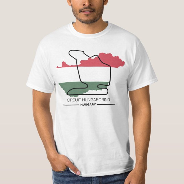 Circuit Hungaroring T-Shirt For Formula 1 fans  (Framsida)