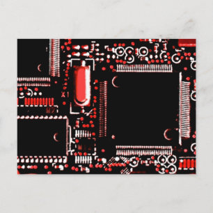 Circuit Red 2-vykort Vykort