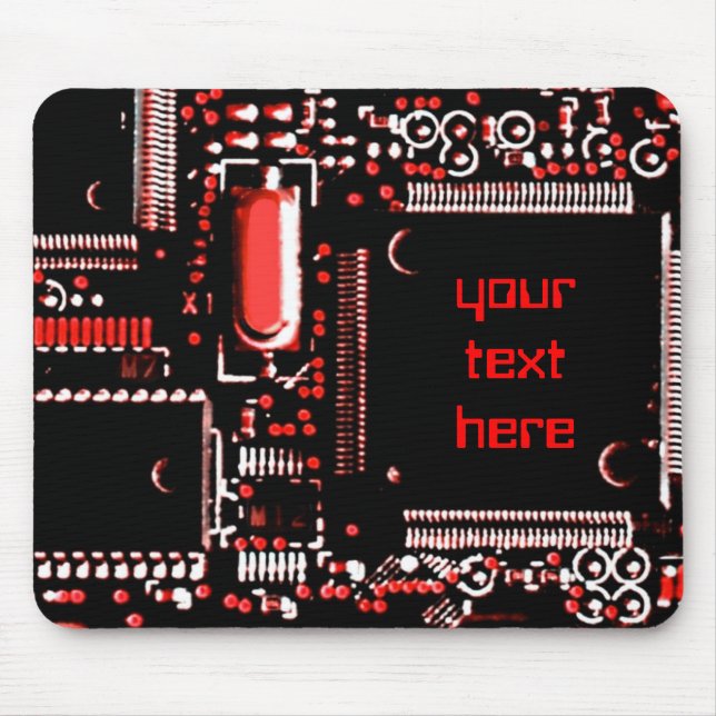 Circuit Red 2 'Your Text'-mussla Musmatta (Framsidan)