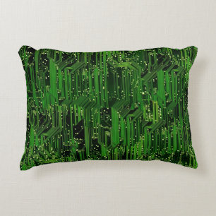 Circuit stiger ombord bakgrund prydnadskudde