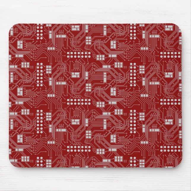 Circuit stiger ombord röd mousepad musmatta (Framsidan)