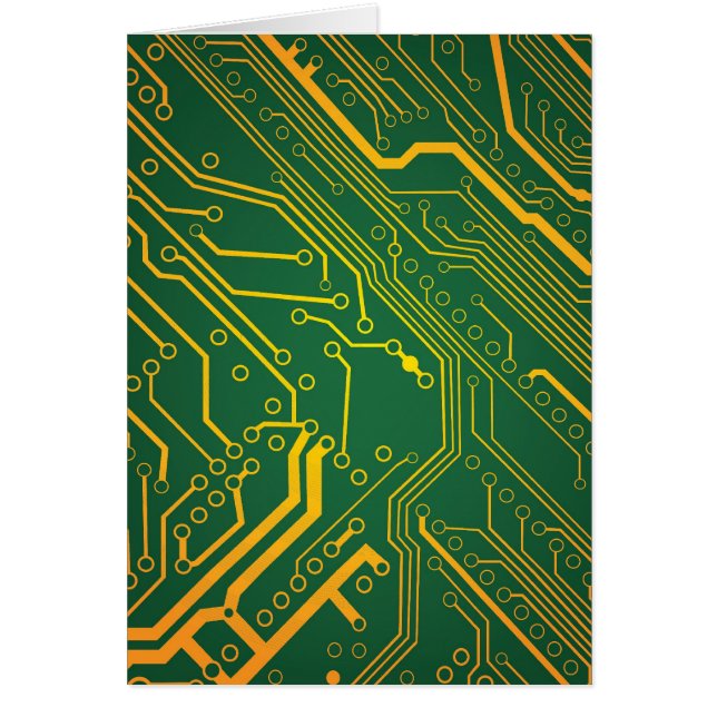 Circuitboard Hälsningskort (Framsidan)