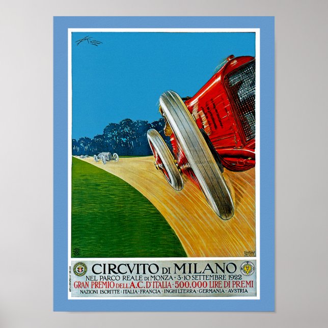 Circuito di Milano Poster (Framsidan)