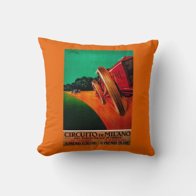 Circuito DiMilano vintage PosterEurope Kudde (Framsida)