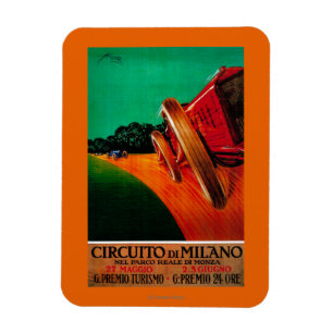 Circuito DiMilano vintage PosterEurope Magnet