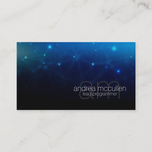 Circuits Monogram Programmer Ingenjör Technical Visitkort (Framsida)