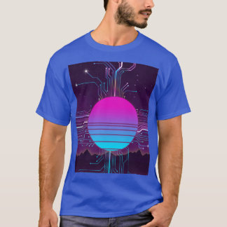 Circuits of the Sun Vaporwave T Shirt