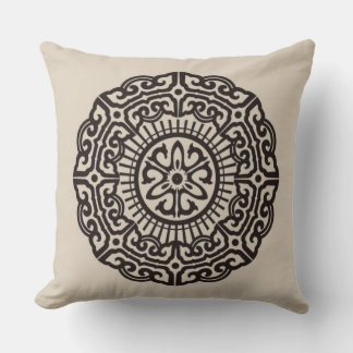 Circular Auspicious Mönster Kudde