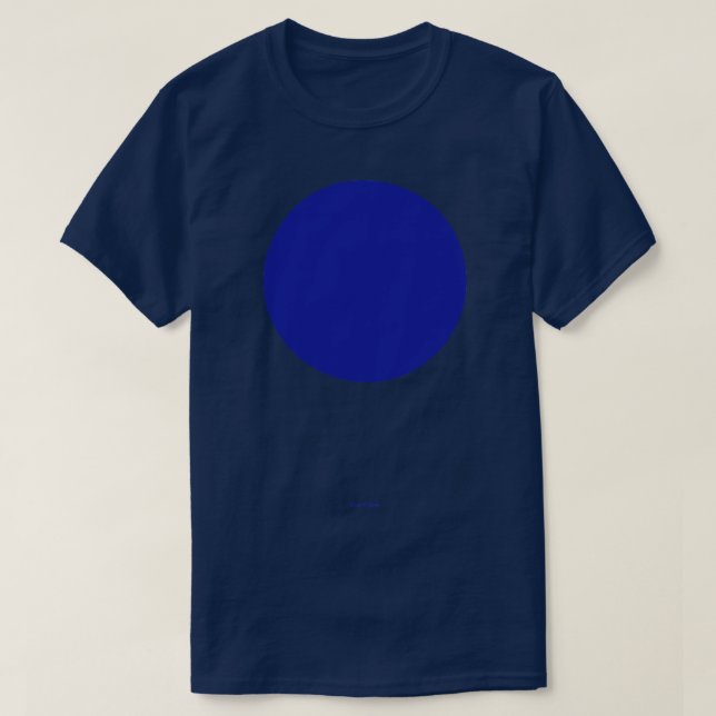 Circular Crayola Blue Ribbon T Shirt (Design framsida)