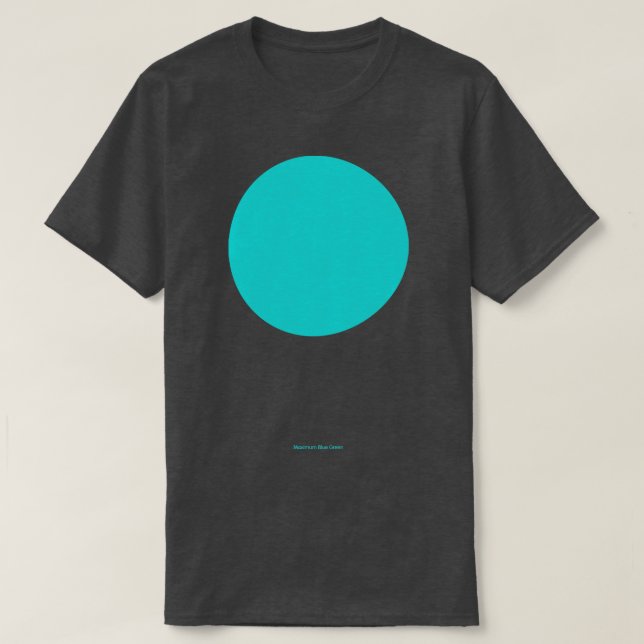 Circular Crayola Maximum Blue Grönt T Shirt (Design framsida)