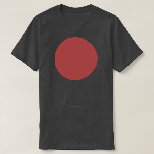 Circular Crayola Mitten Red Lila T Shirt (Design framsida)