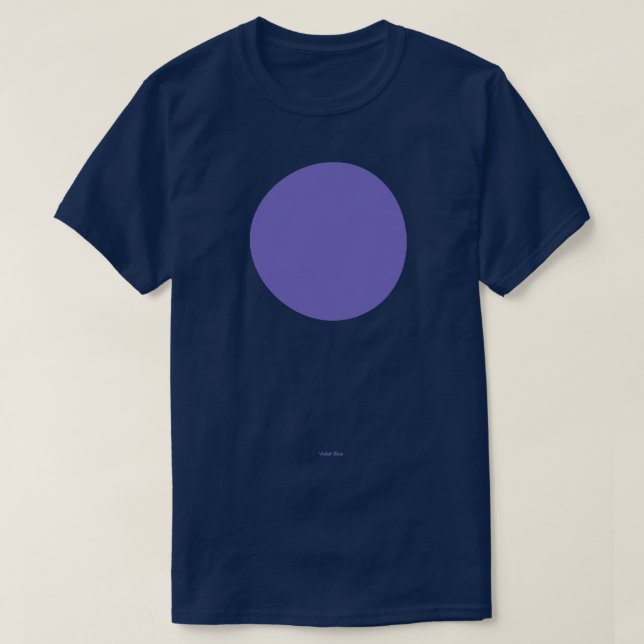 Circular Crayola Violet Blue T Shirt (Design framsida)