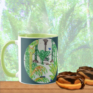 CIrcular Design Handflatan Forest Mugg
