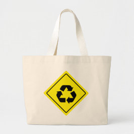 Circular Intersection Sign Jumbo Toot Bag Jumbo Tygkasse