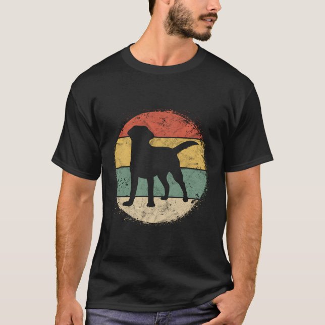 Circular Labrador Owner Golden Svart lab Pappa Mam T Shirt (Framsida)
