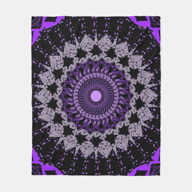 Circular Mandala Fleecefilt (Framsidan)