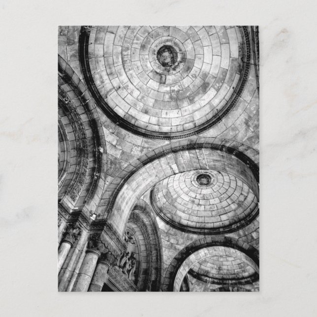 Circular Mönster i Brick vid Sacre Couer Vykort (Framsida)