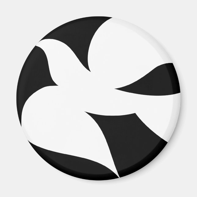 Circular Peace Dove Magnet (Framsidan)
