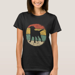 Circular Retro Labrador Owner T Golden Svart lab D Shirt
