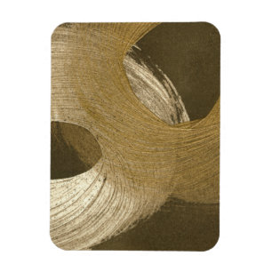Circular Sandstorm i Tan och Mörk Brown Magnet
