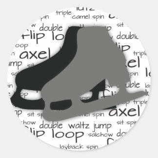 Circular Skating Sticker Runt Klistermärke