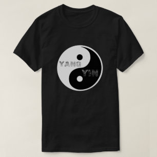 Circular Taijitu Yin och Yang symbol på svart Tröja