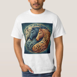  Círculo Celta: Simetría de Tres Caballos T Shirt