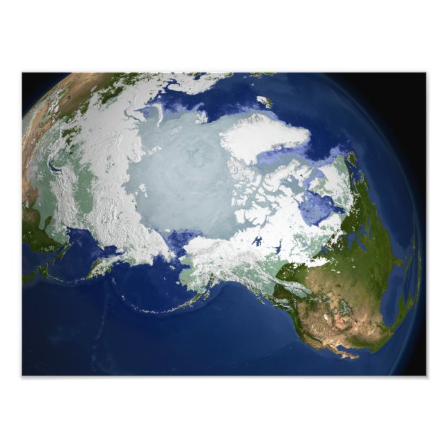 Circum-Arktisk permafrost Fototryck (Framsidan)