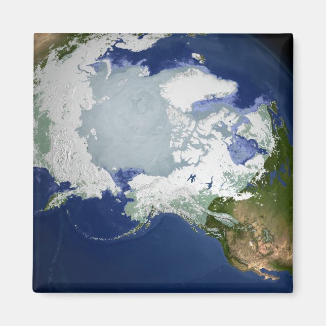 Circum-Arktisk permafrost Magnet (Framsidan)