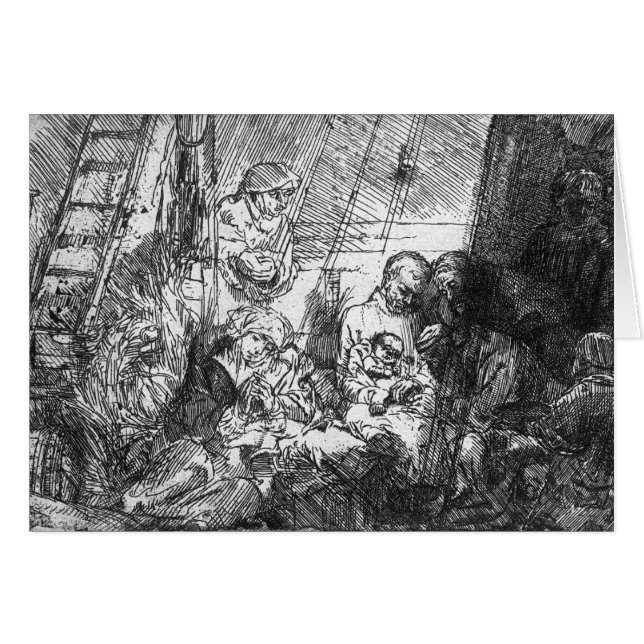 Circumcisionen, 1654 hälsningskort (Framsidan Horizontal)