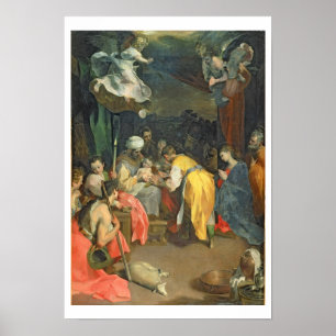 Circumcisionen av Kristus, 1590 (olja på kanfas) Poster