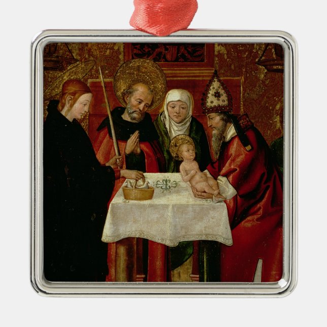 Circumcisionpresentationen i tempelet julgransprydnad metall (Framsidan)