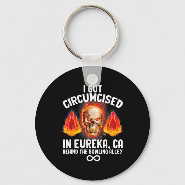 Circumczed Bowling Eureka Ca Funny Odely Specific Nyckelring (Framsida)