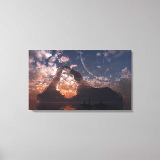 "Circumpolär" Wrapped Canvas (Framsida)